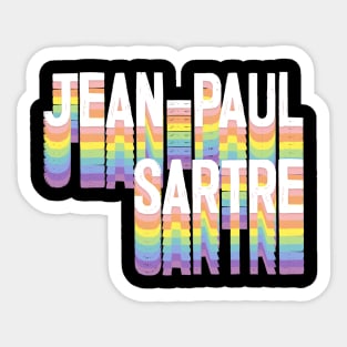 Jean-Paul Sartre Sticker